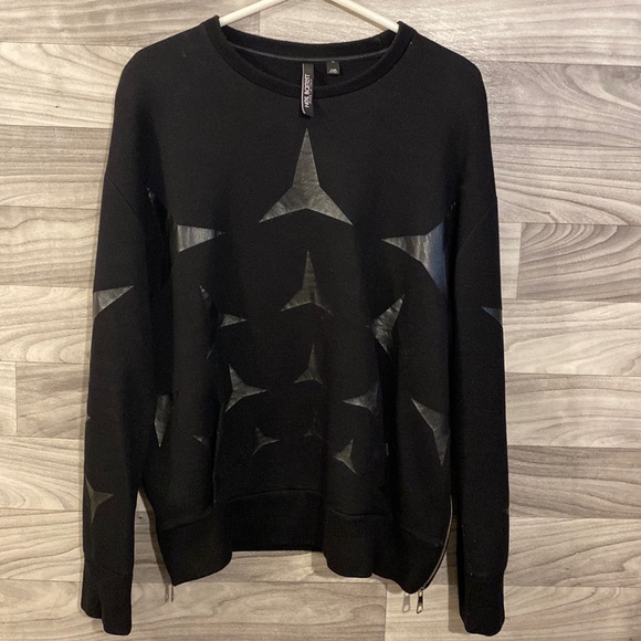 Neil Barrett Geometric 3 Point Star Viscose Sweatshirt - Picture 1 of 16